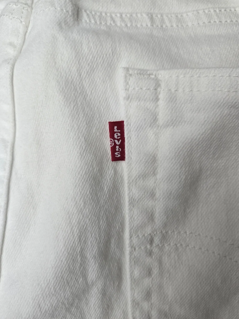 Levi's 514 Straight Leg Jeans Men's 38x30 White Denim Casual Classic Zip Fly